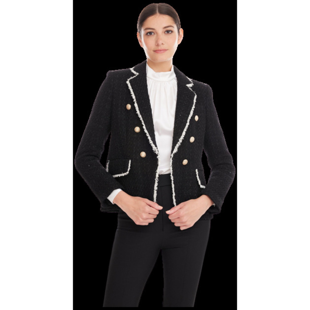 Lila Contast Tweed Blazer